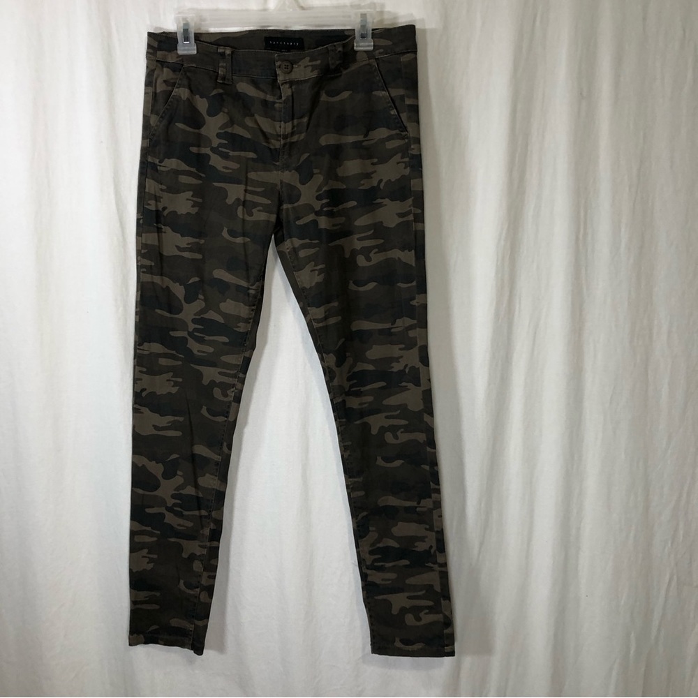 Sanctuary Camo Print Slim Pants Sz 29